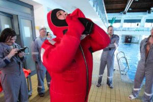 TPA - Thermo Protective Aid felvétele közben a tanuló